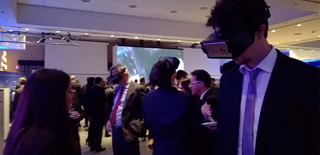 realtà virtuale per evento Prometeia