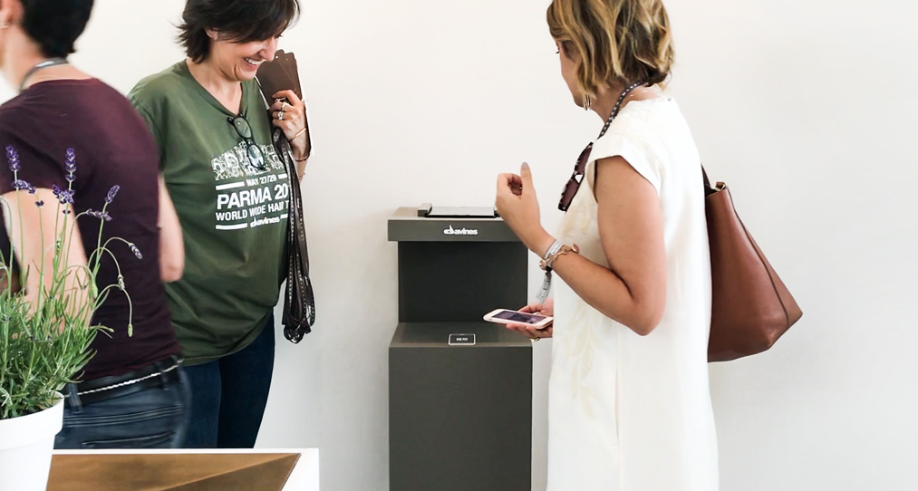 Check-in con QR Code - Evento Davines 2018