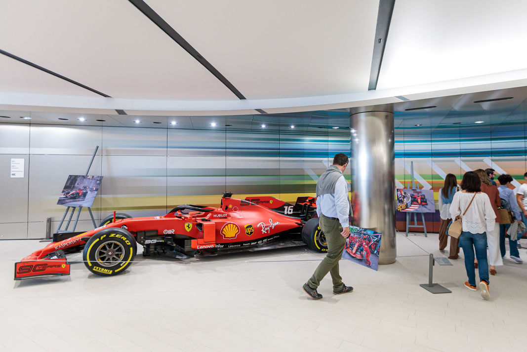 Bonduelle visita Museo Montecarlo auto da corsa