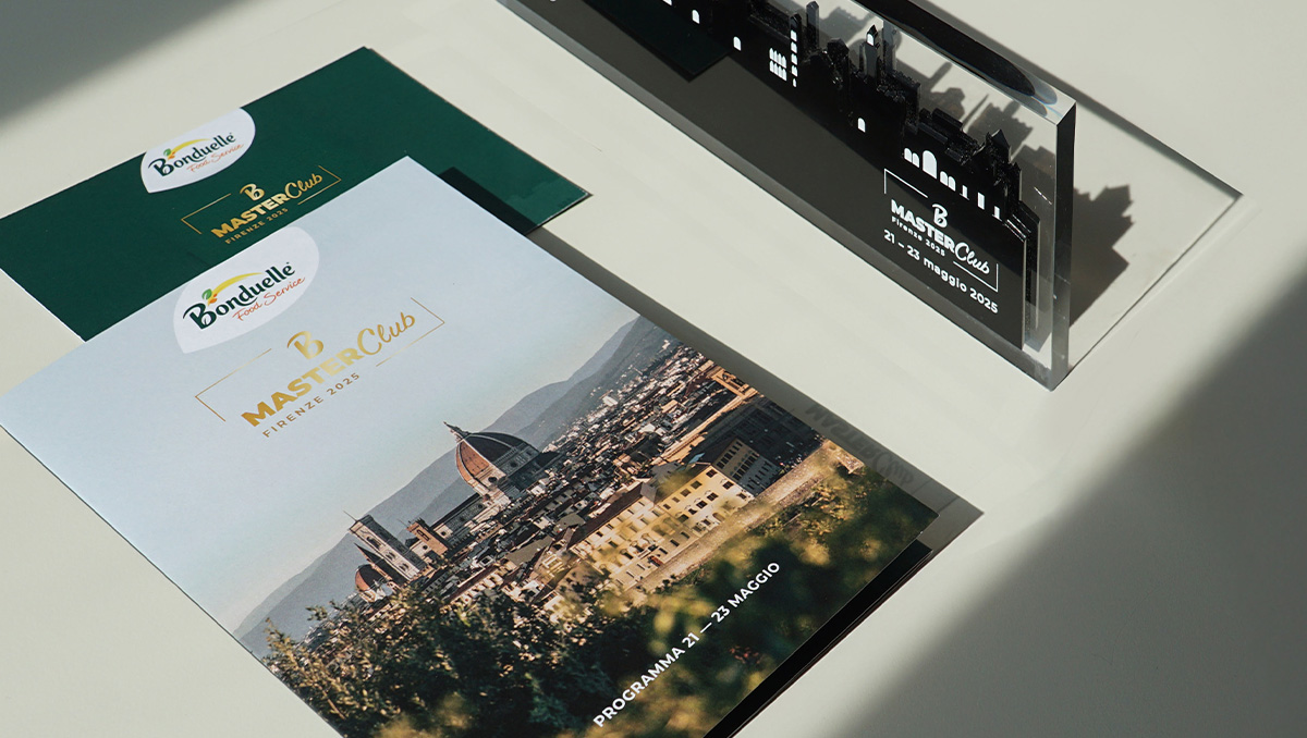 Grafica coordinata per evento Bonduelle Master Club Firenze 2025