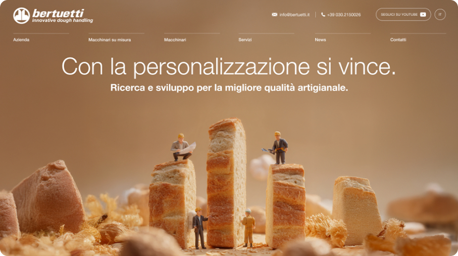 Sito web Bertuetti - hero image