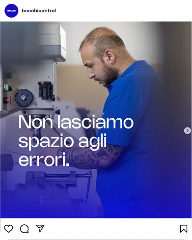 Non lasciamo spazio agli errori - Post sui social dell'account Bocchi Control