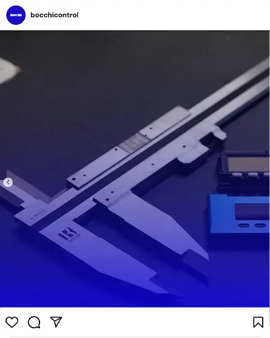 Calibro di precisione - Post sui social dell'account Bocchi Control