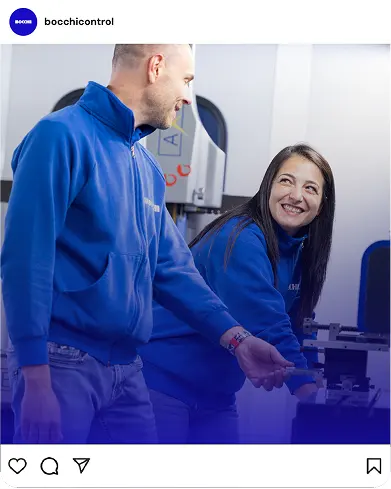 Team al lavoro - Post sui social dell'account Bocchi Control