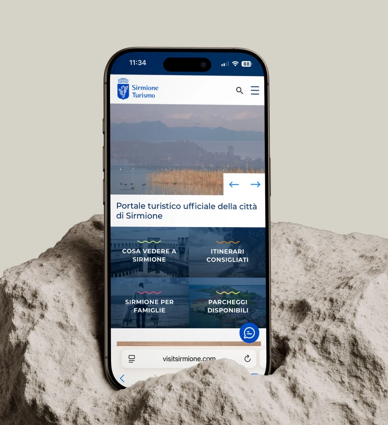 schermata visitsirmione.com sezione home mobile