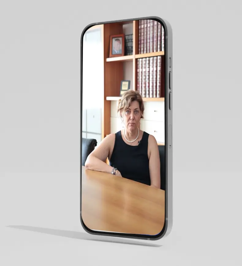 Frame del video realizzato per Bocchi - intervista alla dirigenza