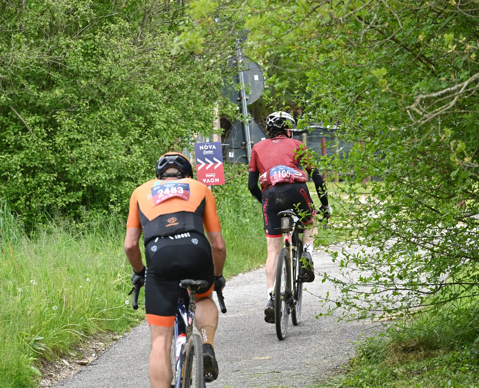 Ciclisti sulla Nova Eroica