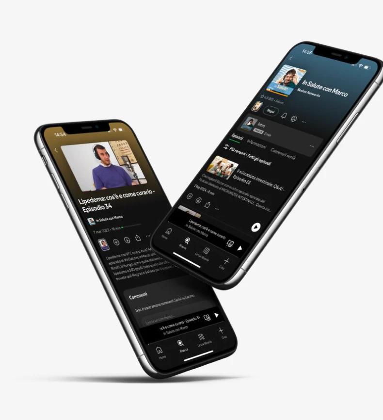 mockup spotify, podcast Marco Bianchi