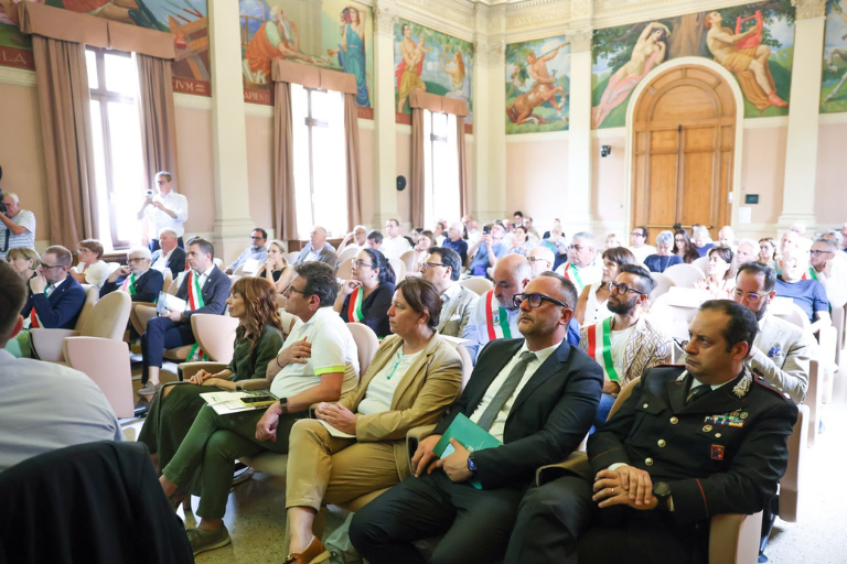 Pubblico conferenza stampa 7 anni Colline sito UNESCO