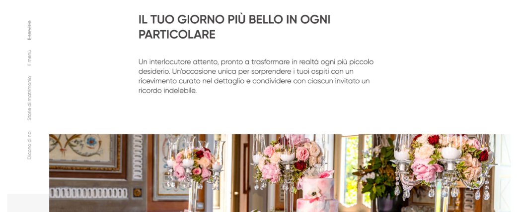Fiori e decorazioni per eventi eleganti - Frame sito web Artevento