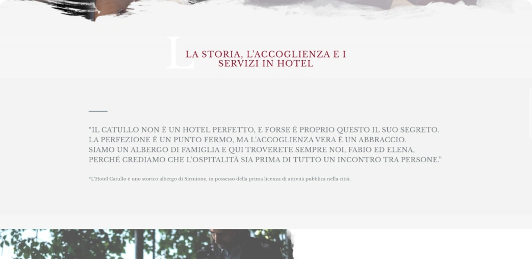 Accoglienza e servizi in hotel.