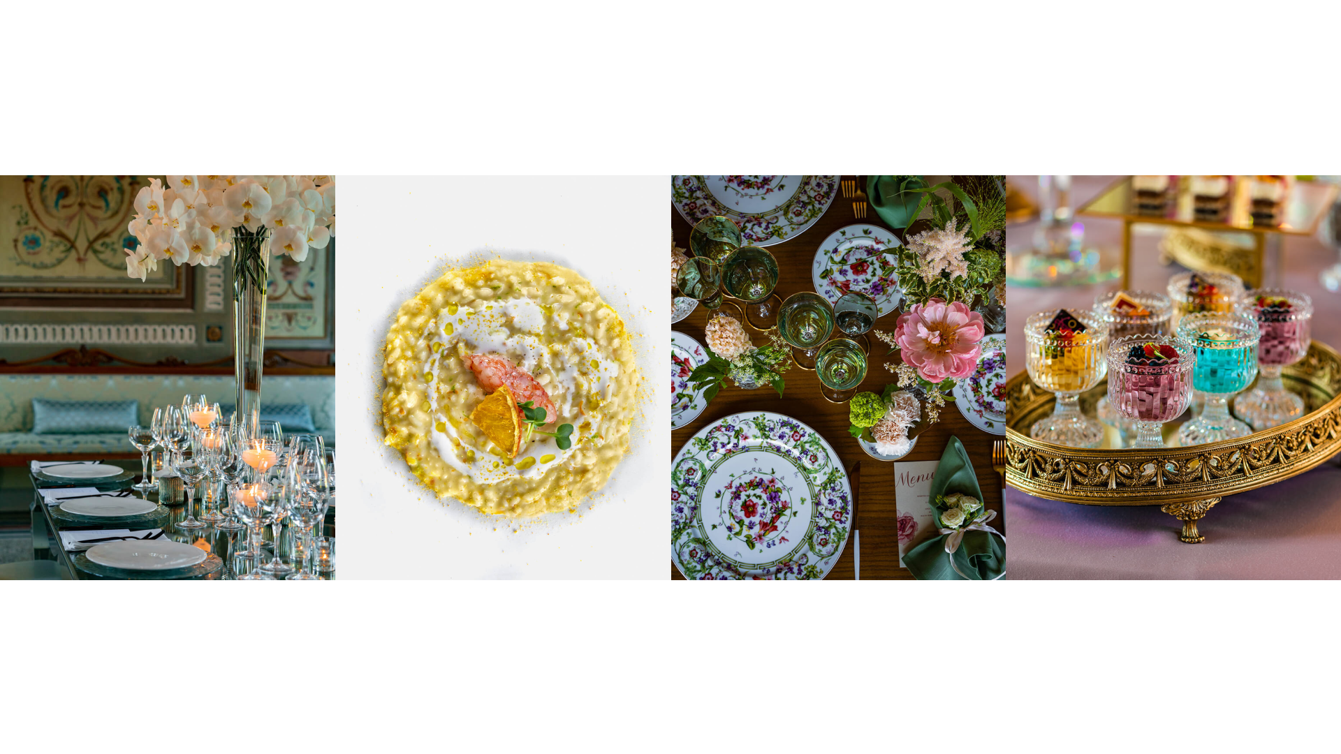 Elegante tavola con piatti raffinati