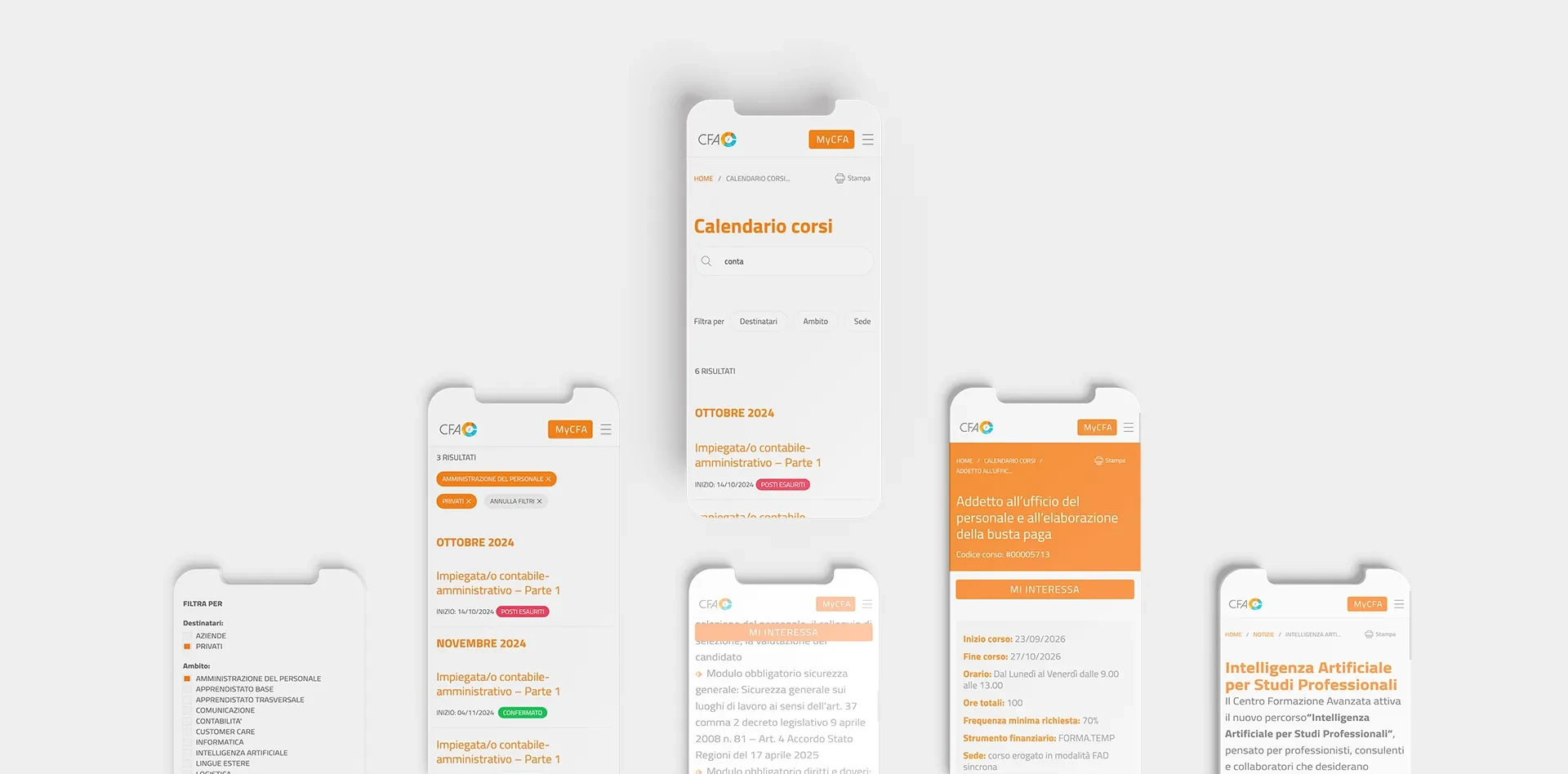 centro CFA - ui mobile